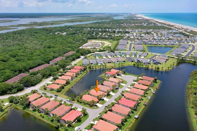 19 San Rafael Ct, Palm Coast, FL 32137 - aerial overview of property's location featuring nearby suburban area and a large body of water