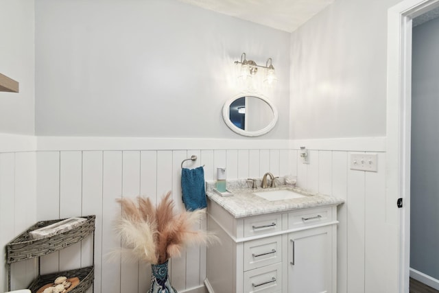 bathroom featuring vanity