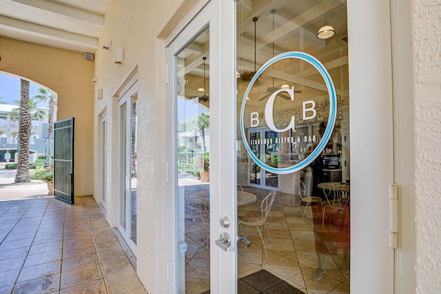 entryway featuring tile patterned floors