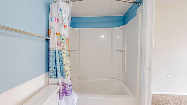 7175 A1A S # F238 # F238, Saint Augustine, FL 32080 - full bathroom featuring a textured ceiling and shower / bath combination with curtain