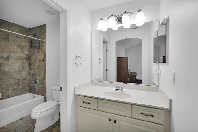 545 Sebastian Sq, Saint Augustine, FL 32095 - full bathroom with toilet, vanity, and  shower combination