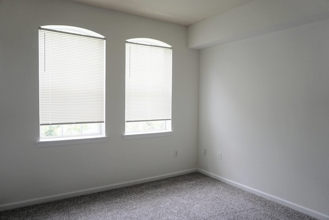 unfurnished room with carpet floors