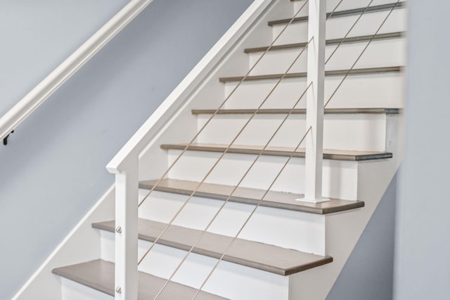 view of stairway