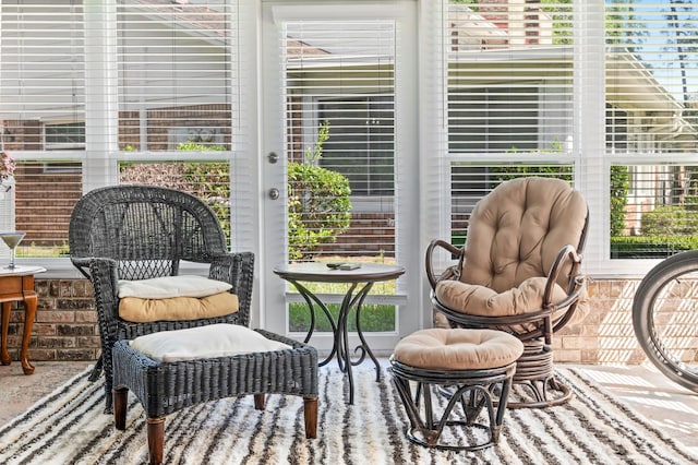 view of sunroom / solarium