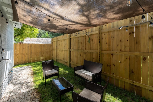 19 Phillips St, Saint Augustine, FL 32084 - view of patio featuring a fenced backyard