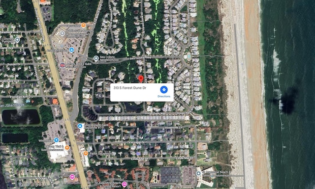 313 S Forest Dune Dr, Saint Augustine Beach, FL 32080 - aerial overview of property's location