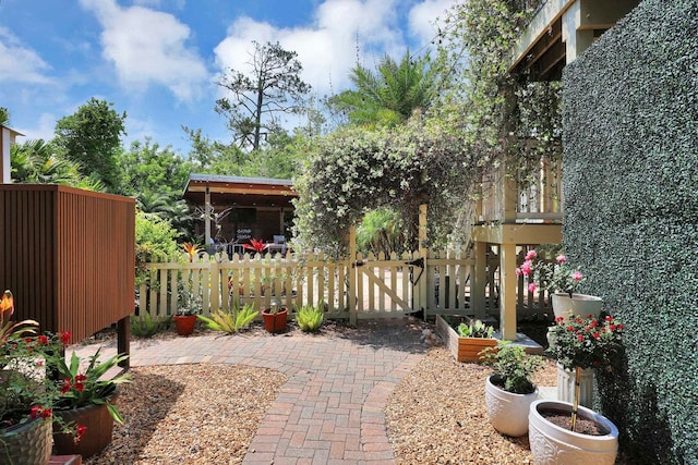 view of patio / terrace with fence