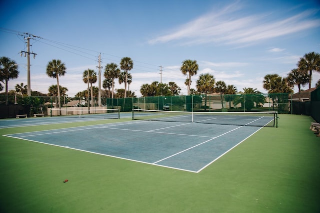 view of sport court