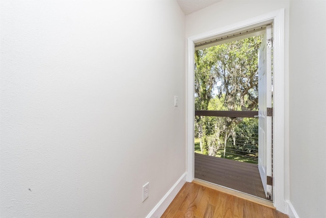 1036 Saltwater Cir, Saint Augustine, FL 32080 - entryway featuring baseboards and light wood-style flooring