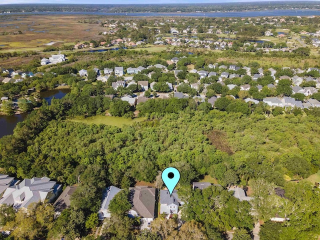 1036 Saltwater Cir, Saint Augustine, FL 32080 - aerial view of property and surrounding area with nearby suburban area and a nearby body of water