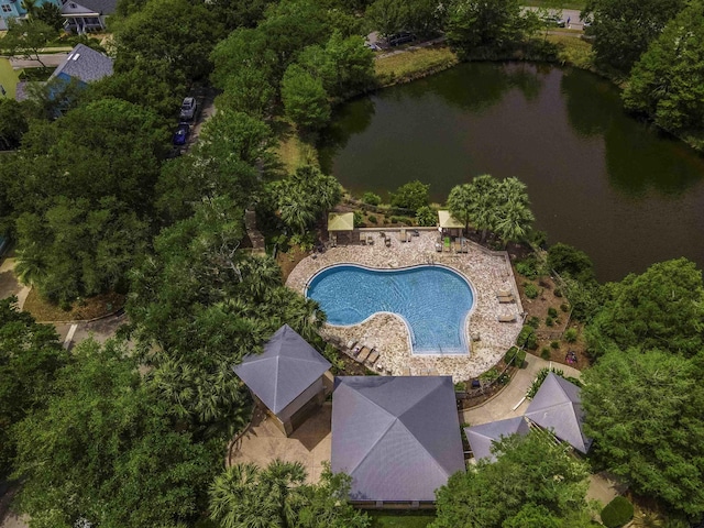 1036 Saltwater Cir, Saint Augustine, FL 32080 - aerial view of a nearby body of water and a pool