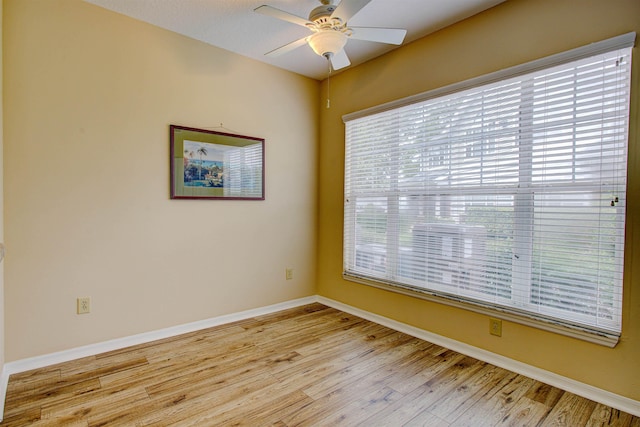 20102 Harbour Vista Cir, Saint Augustine, FL 32080 - empty room featuring light wood-style floors and ceiling fan
