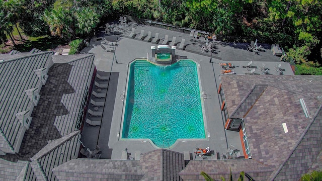 20102 Harbour Vista Cir, Saint Augustine, FL 32080 - aerial view of property and surrounding area featuring a pool area