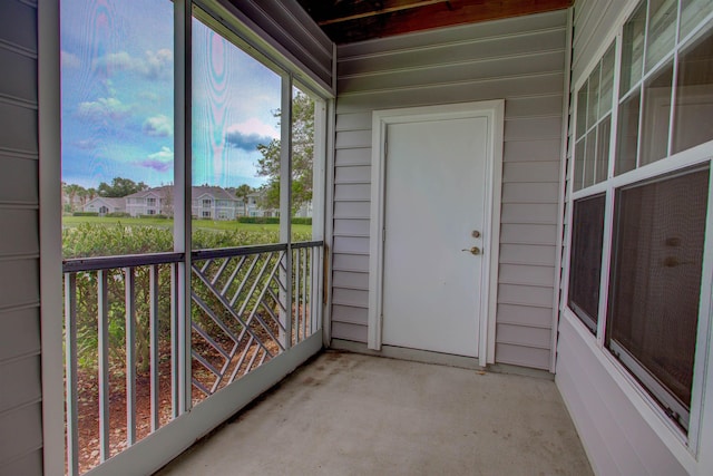 20102 Harbour Vista Cir, Saint Augustine, FL 32080 - unfurnished sunroom featuring a residential view