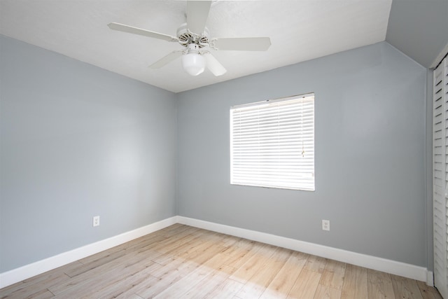 8550 S A1A # 331, Saint Augustine, FL 32080 - empty room featuring wood finished floors and a ceiling fan