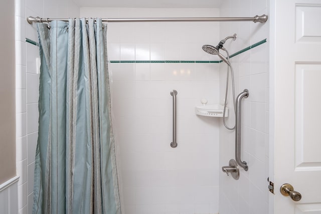 bathroom with walk in shower