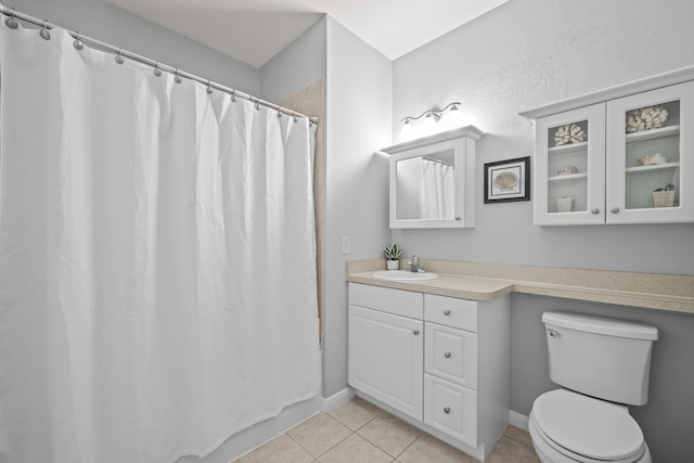 225 Old Village Center Cir Unit 4308, Saint Augustine, FL 32084 - bathroom with tile patterned flooring, vanity, and curtained shower