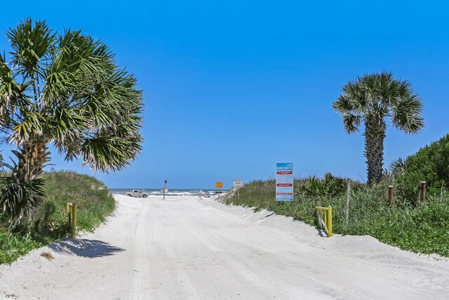 303 S Ocean Trace Rd, Saint Augustine, FL 32080 - view of dirt / gravel road featuring view of water and beach