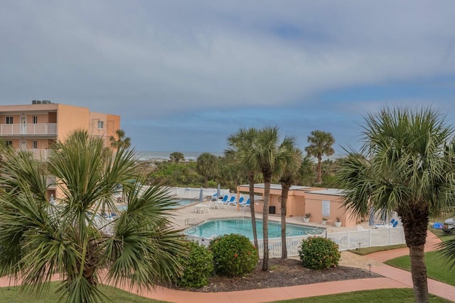 view of pool