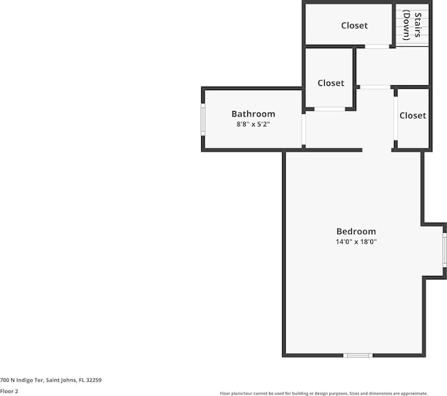 700 N Indigo Ter, Saint Johns, FL 32259 - floor plan / room layout