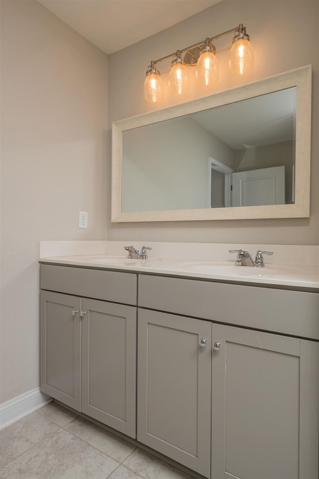 bathroom featuring vanity