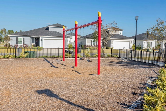 view of jungle gym