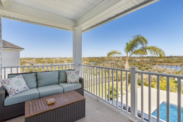 balcony with outdoor lounge area