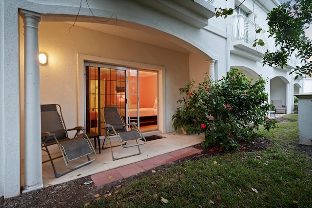 exterior space with a patio area