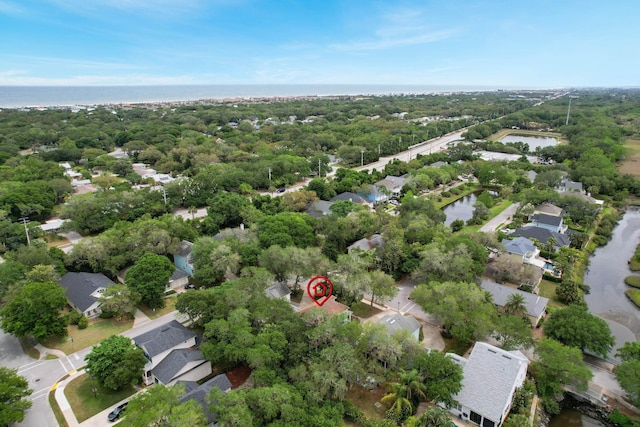 847 Tides End Dr, Saint Augustine, FL 32080 - bird's eye view with a water view and a residential view