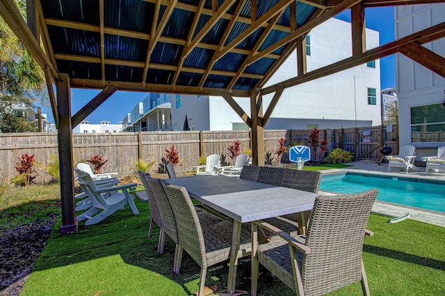 16/18/20 Inlet Pl, Saint Augustine, FL 32080 - view of swimming pool with outdoor dining area