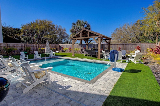 16/18/20 Inlet Pl, Saint Augustine, FL 32080 - view of swimming pool featuring a gazebo and a patio