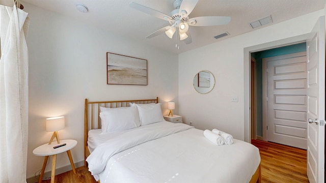 16/18/20 Inlet Pl, Saint Augustine, FL 32080 - bedroom featuring wood finished floors and a ceiling fan
