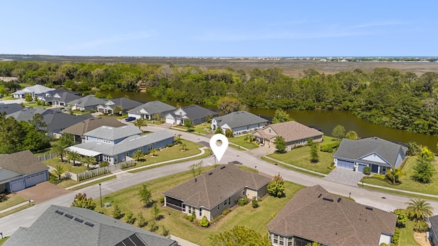 443 Pescado Dr, Saint Augustine, FL 32095 - drone / aerial view with a residential view and a water view