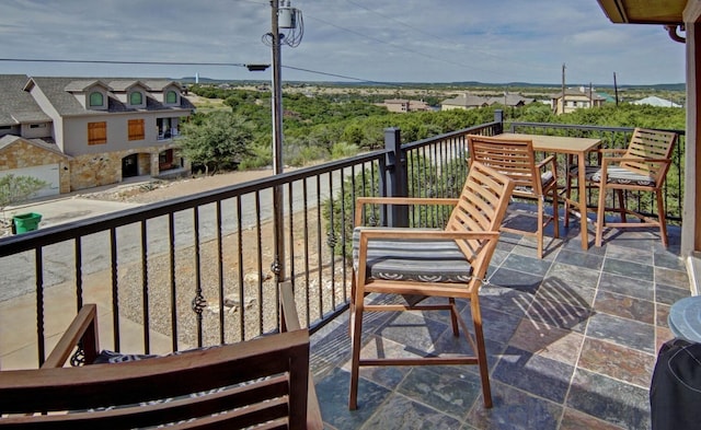 view of balcony