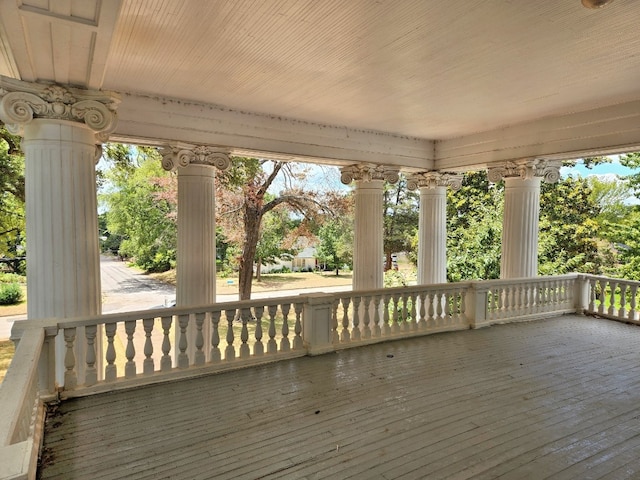 view of deck