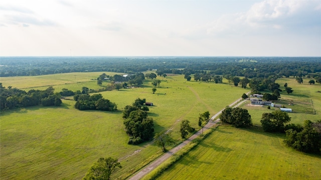 drone / aerial view featuring a rural view