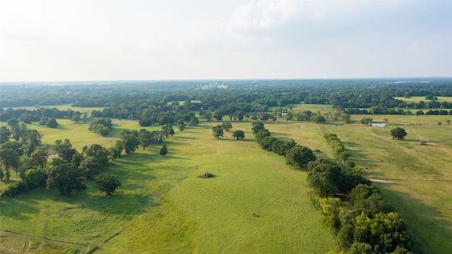 drone / aerial view with a rural view