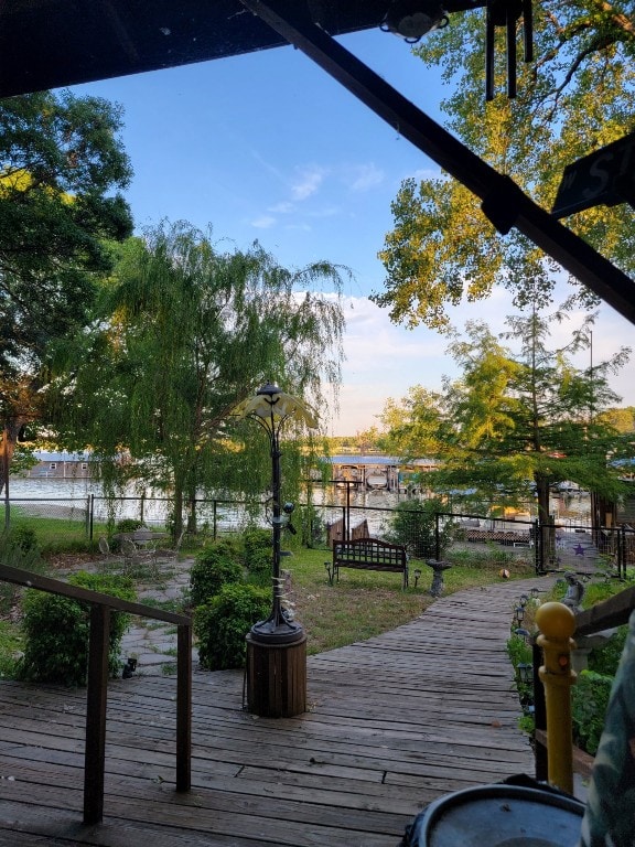 view of wooden terrace