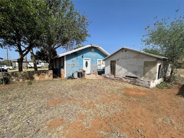 view of rear view of property