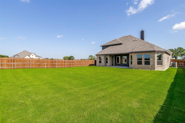 view of yard with a patio area