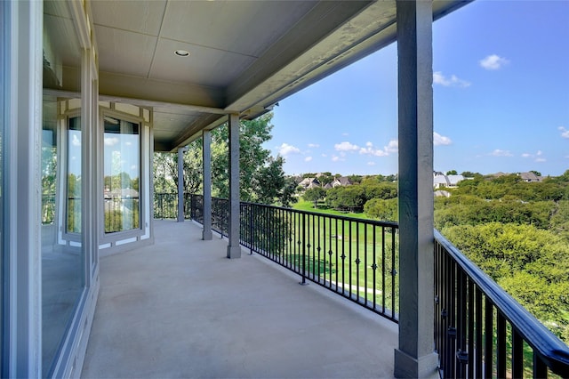 view of balcony