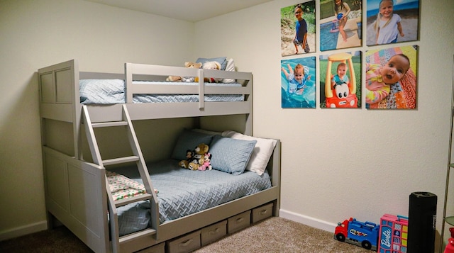 bedroom featuring carpet