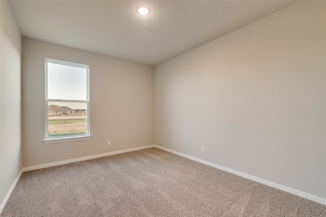 view of carpeted empty room