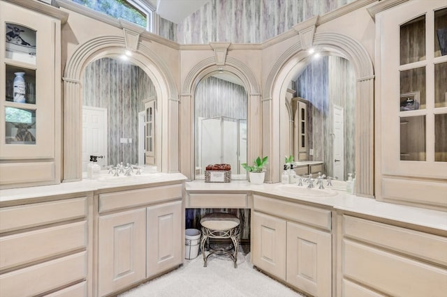 bathroom with vanity