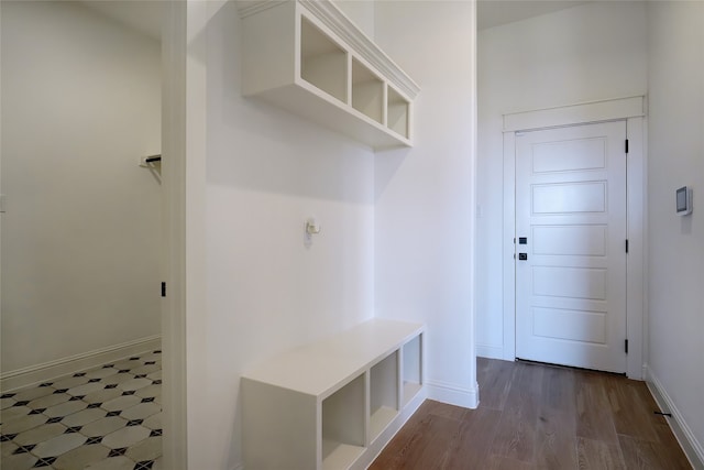 mudroom featuring tile patterned floors