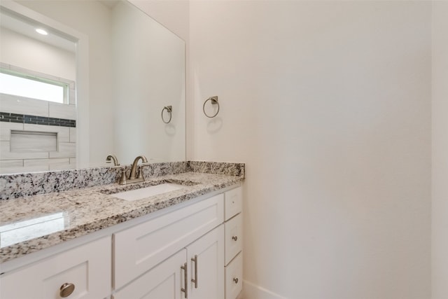 bathroom with vanity