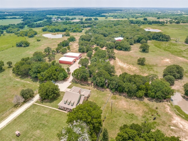 drone / aerial view featuring a rural view