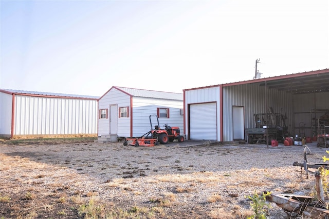 view of outdoor structure featuring a garage