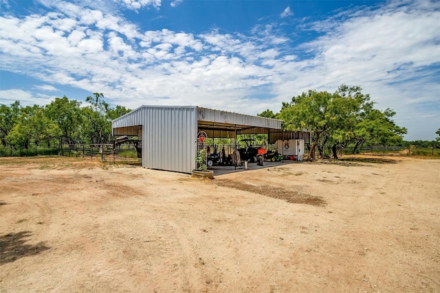 view of outdoor structure