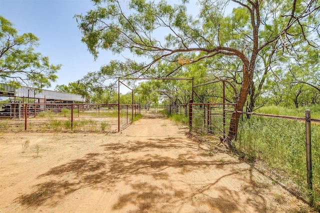 exterior space featuring a rural view